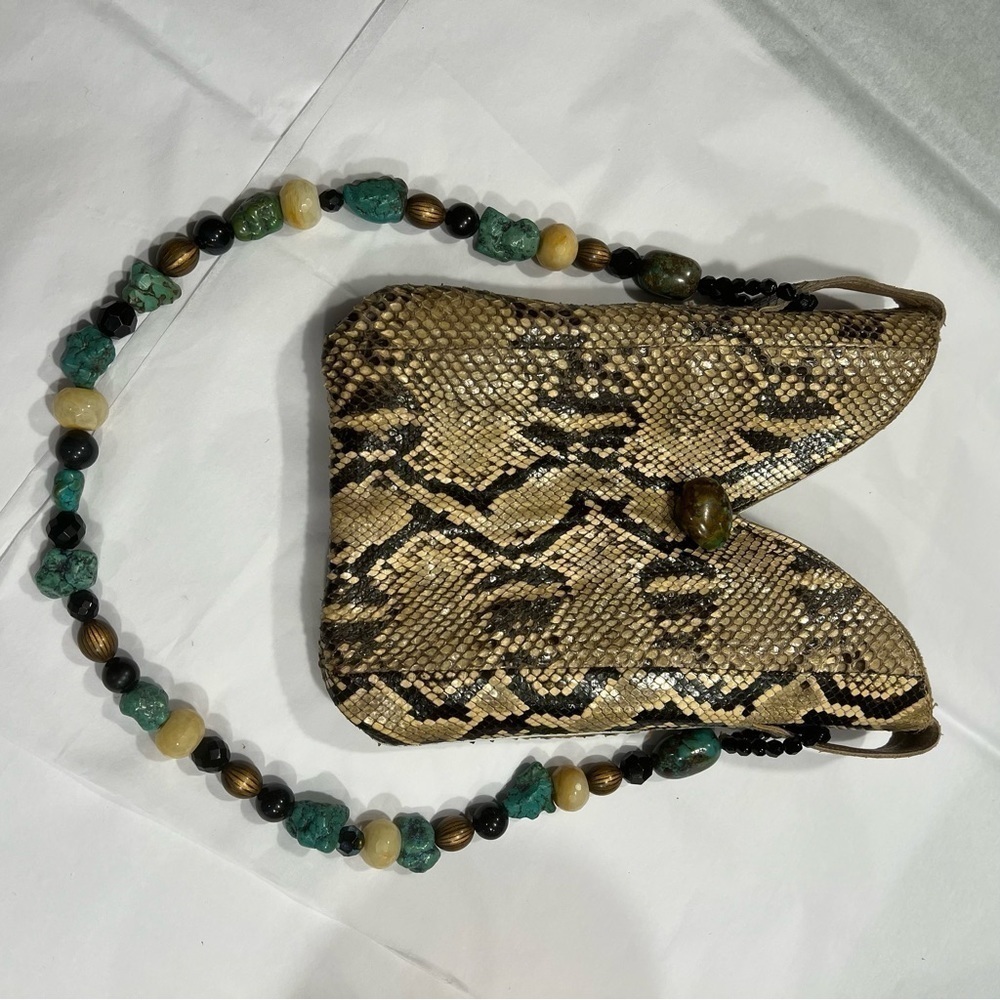 New Mini Western Cowboy Python Boot Bag - image 5